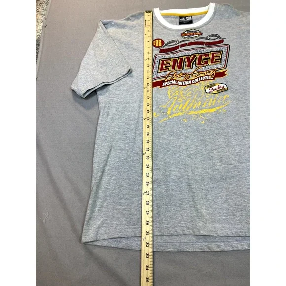 Enyce Shirt Men's Size 2XL Gray Short Sleeve Skater Grunge Crew Neck Y2K Tee - Picture 4 of 10